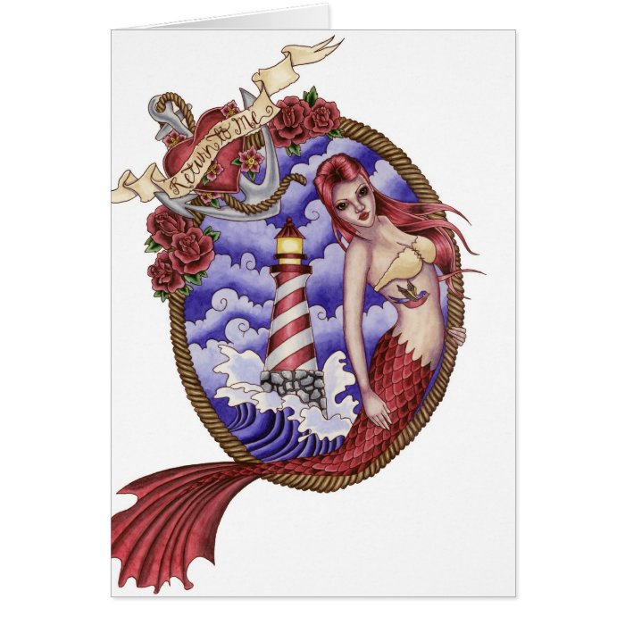 Mina   Tattoo Mermaid Card