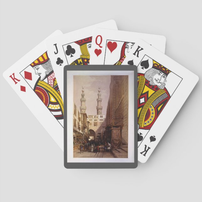 Minarets & Entrance of Metwaleys Roberts/Haghe Art Poker Cards (Back)