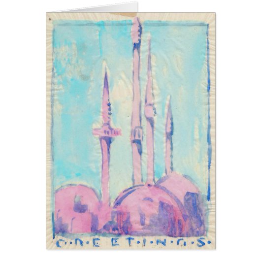 Minarets, the Color Overlay Tissue Cards (Front)