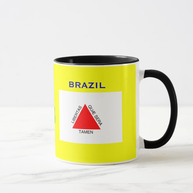 Minas Gerais, Brazil Flag & Crest Mug (Right)