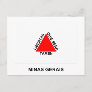 Minas Gerais, Brazil Flag Postcard