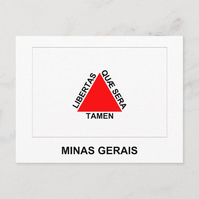 Minas Gerais, Brazil Flag Postcard (Front)