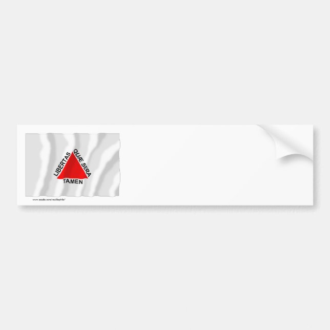 Minas Gerais, Brazil Waving Flag Bumper Sticker (Front)