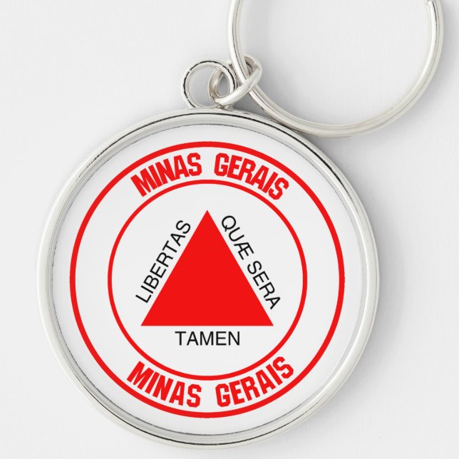 Minas Gerais Round Emblem Keychain (Front)
