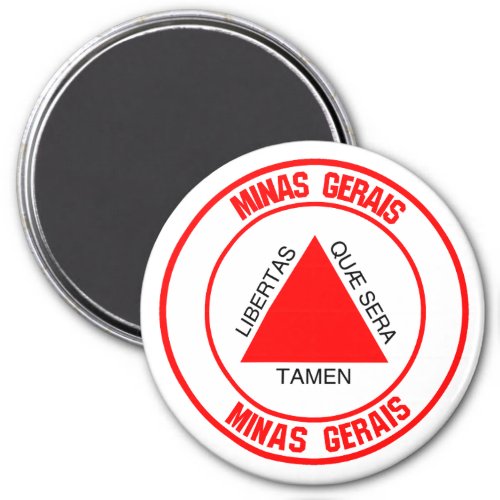 Minas Gerais Round Emblem Magnet