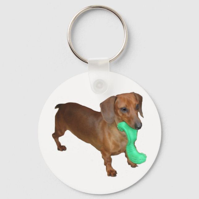 Minature Dachshund Keychain (Front)