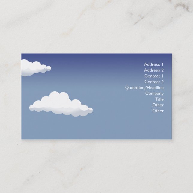 Minature Landscape - Business Card (Front)