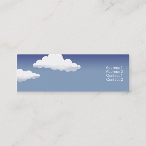 Customizable Minature Landscape - Skinny Business Card