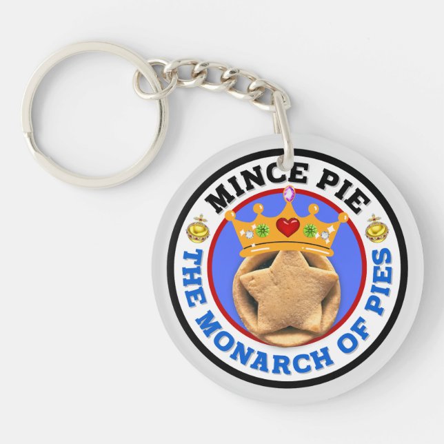 Mince Pie - The Monarch of Pies Keychain (Front)