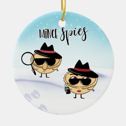 mince spies joke mince pies funny joke christmas ceramic ornament