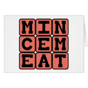 Mincemeat, Type of Pie Cards
