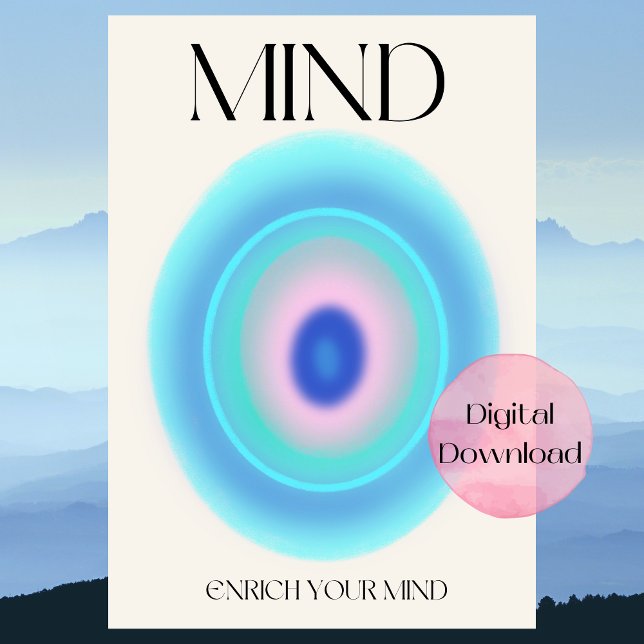 Mind Aura Gradient Affirmation poster  (Creator Uploaded)