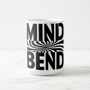 Mind Bend Optical Illusion Bold Black and White Coffee Mug