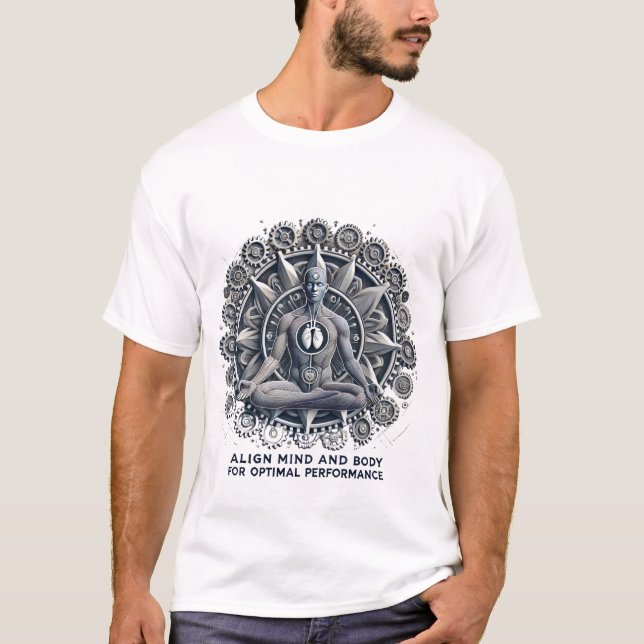 Mind-Body Alignment: Harmonizing Wellness T-Shirt (Front)