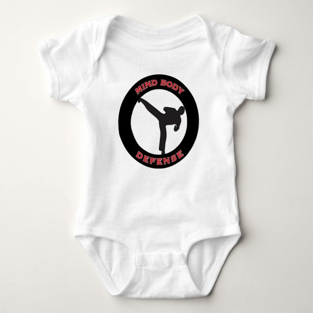 Mind Body Defense Baby Baby Bodysuit (Front)