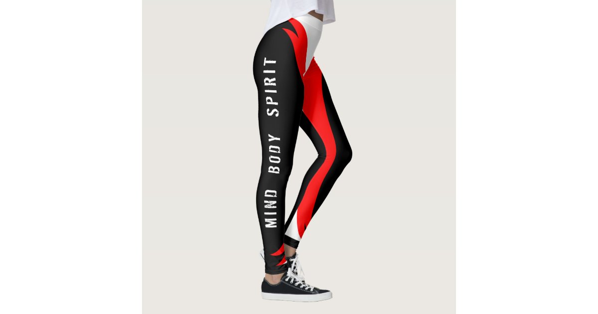 Mind Body Spirit Born Warrior Add Your Name Leggings Zazzle