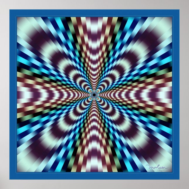 Mind-Boggling Vibrations Optical Illusion Poster (Front)