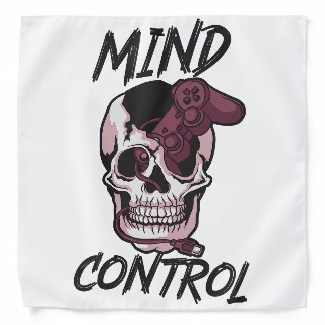 Mind control gaming design bandana (Front)
