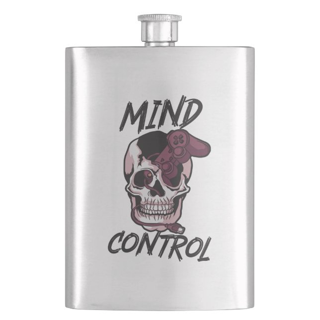 Mind control gaming design flask (Front)