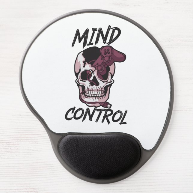 Mind control gaming design gel mouse pad (Front)