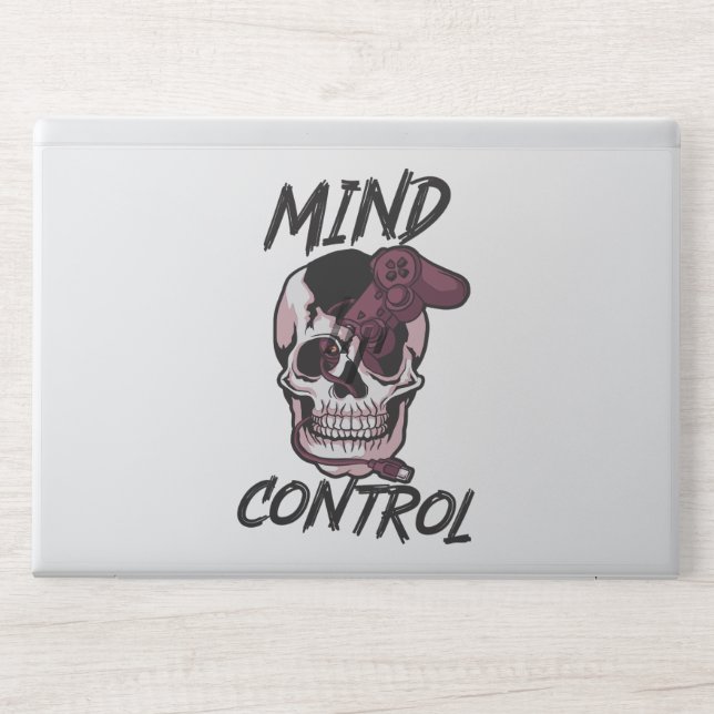 Mind control gaming design HP laptop skin (Front)