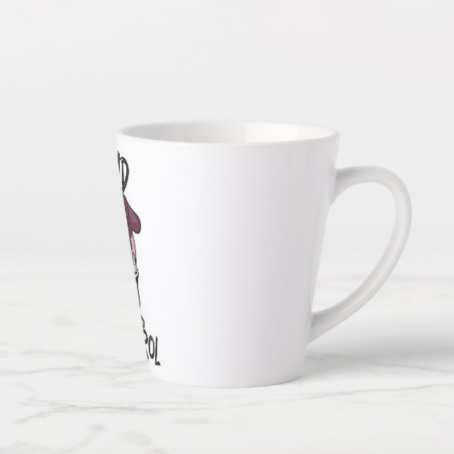 Mind control gaming design latte mug (Right)