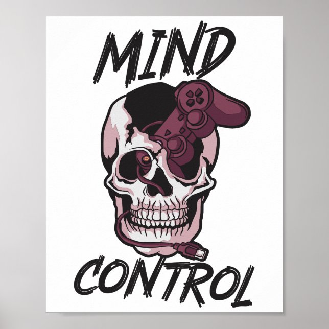 Mind control gaming design poster (Front)