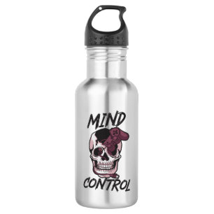 Mind control gaming design stainless steel water bottle
