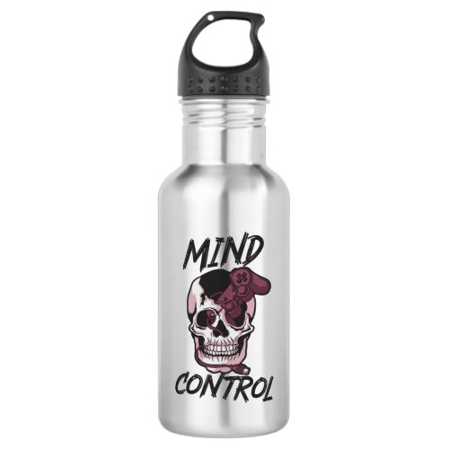 Mind control gaming design stainless steel water bottle