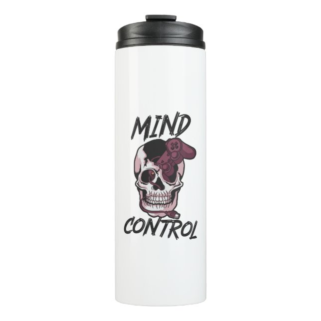 Mind control gaming design thermal tumbler (Front)