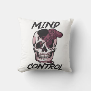 Mind control gaming design throw pillow
