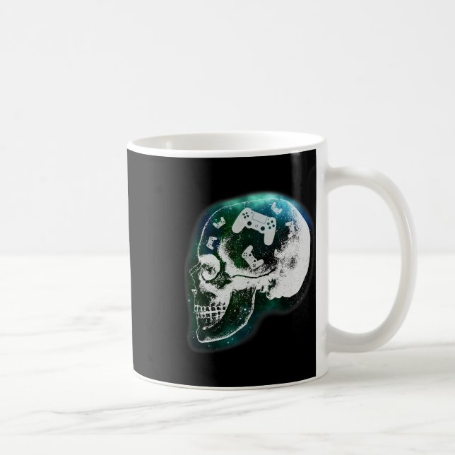 Mind Controller Skull Gaming Gamer Mens Boys Teens Coffee Mug (Right)