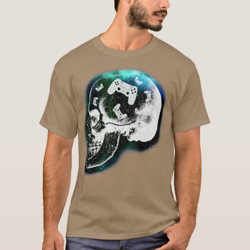 Mind Controller Skull Gaming  Mens Boys ns _gigapi T_Shirt