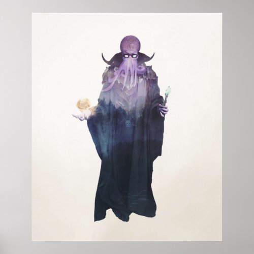 Mind Flayer Illithid Dnd DD  Dungeons and Dragons  Poster