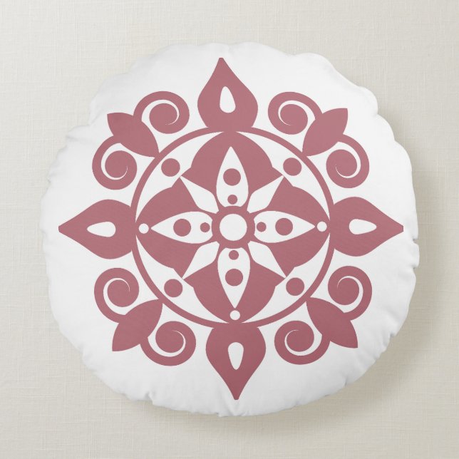 Mind fresh Mandala Design round pillows (Front)