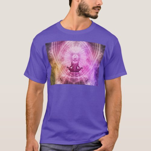 mind fullness happy meditation yoga mandala 1 T_Shirt