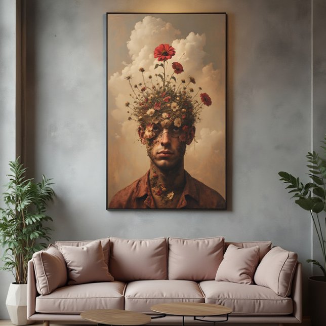 Mind Garden Surreal Portrait Poster (Creator Uploaded)