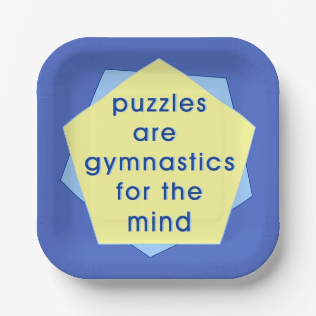 Mind Gymnastics Paper Plates (Front)