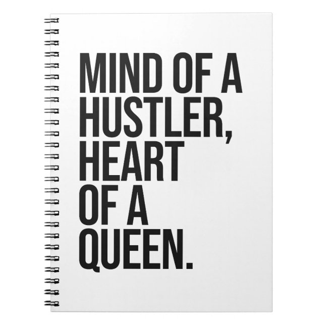Mind of a hustler quote notebook (Front)