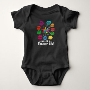 Mind of A Theater Kid Funny Musical Theater Actor Baby Bodysuit