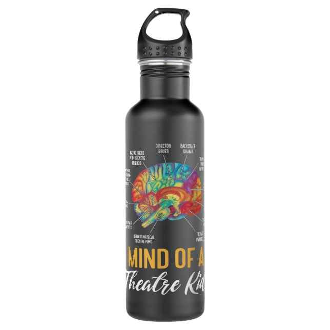 Mind of an Theater Kid Actress Broadway Musical Th Stainless Steel Water Bottle (Front)