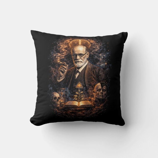 Mind of Fire Throw Pillow (Front)