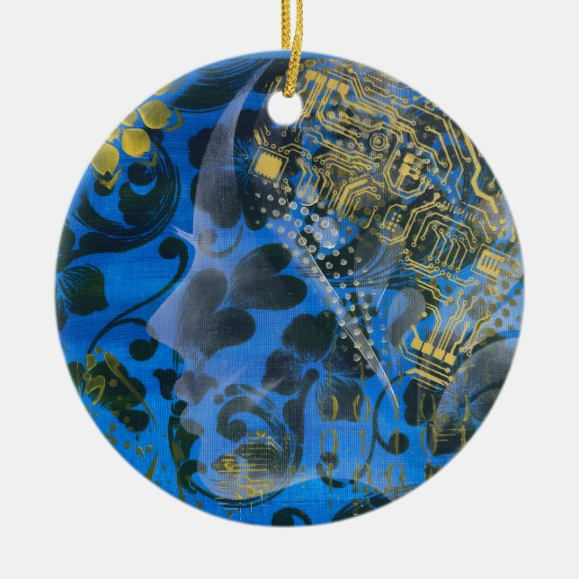 Mind of the Maker Ceramic Ornament (Front)