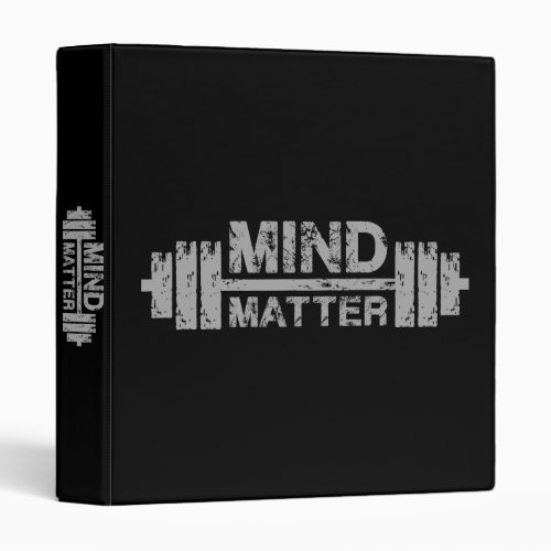 Mind Over Matter _ Gym Workout Motivational Binder