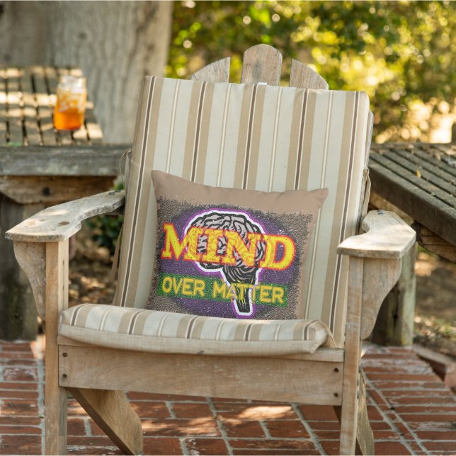 Mind Over Matter Outdoor Pillow (Chair)