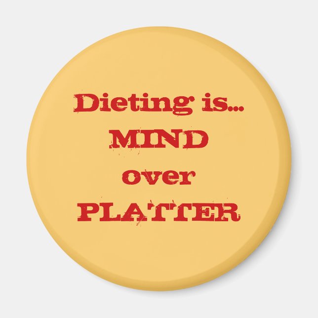 MIND OVER PLATTER MAGNET (Front)