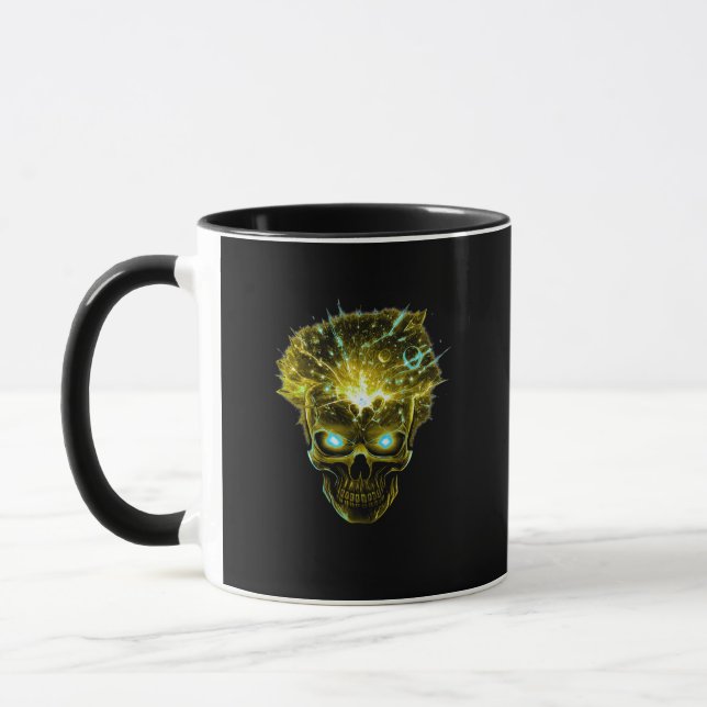 Mind Overload | Exploding Skull Cosmic Energy Mug (Left)