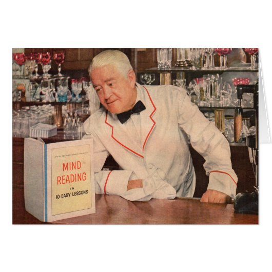 mind-reading at the bar cards (Front Horizontal)
