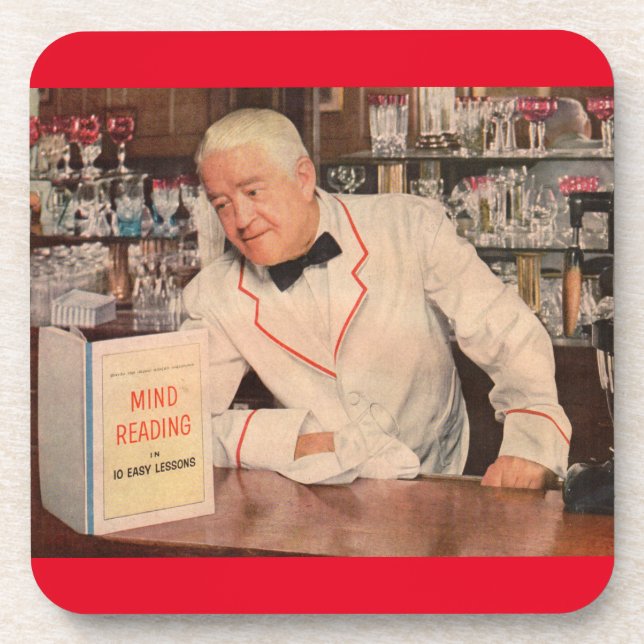 mind-reading at the bar coaster (Front)