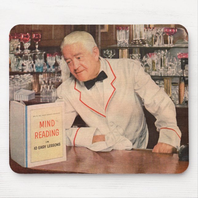 mind-reading at the bar mouse pad (Front)